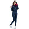 Tuta Lady  GIVOVA Triacetato Poliestere Cappuccio  Donna Fitness Sport Palestra