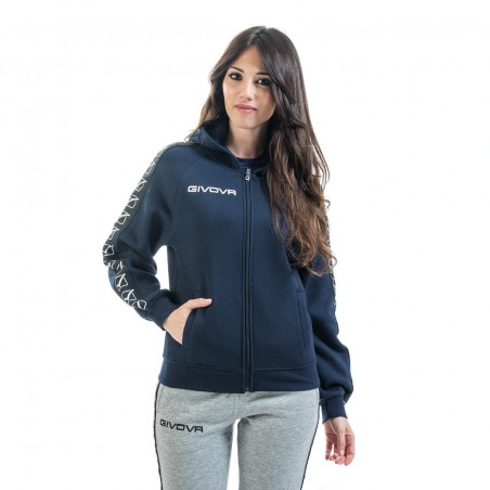 Felpa Full Zip BAND GIVOVA Tempo libero Moda Sport Invernale